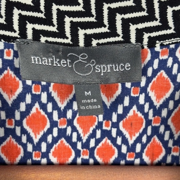 Market & Spruce Womens Sleeveless Piedmont Popover Tunic Top Sz M Boho Artsy - Picture 4 of 8